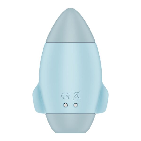 Вакуумний стимулятор з вібрацією Satisfyer Mission Control Blue, 2 незалежні мотори - Зображення 5