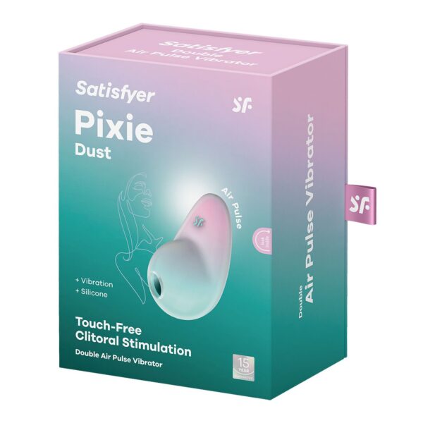 Вакуумний стимулятор з вібрацією Satisfyer Pixie Dust Mint/Pink - Зображення 6