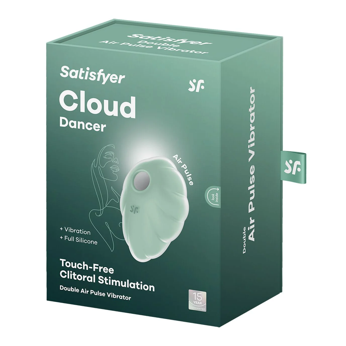 Вакуумний стимулятор з вібрацією Satisfyer Cloud Dancer Mint - Зображення 6