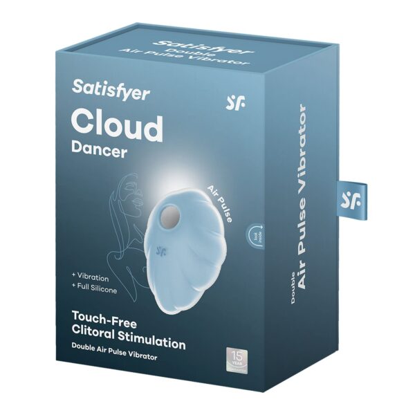 Вакуумний стимулятор з вібрацією Satisfyer Cloud Dancer Blue - Зображення 6