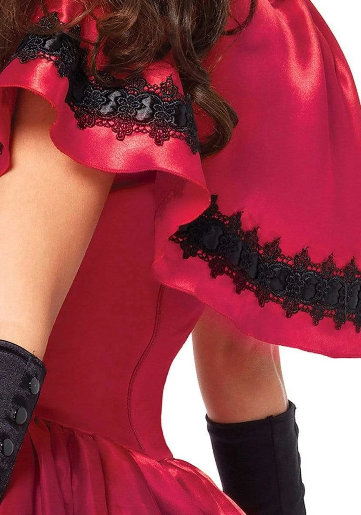 Еротичний костюм Червоної шапочки Leg Avenue Gothic Red Riding Hood S, сукня, накидка - Зображення 4