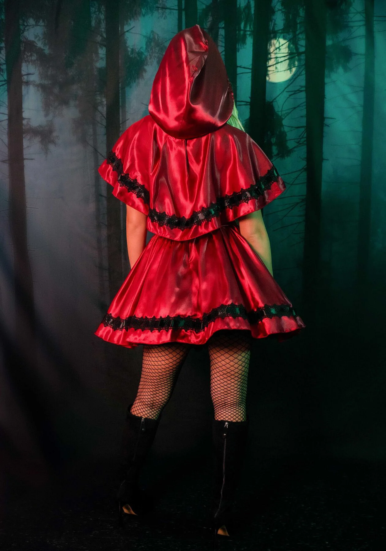 Еротичний костюм Червоної шапочки Leg Avenue Gothic Red Riding Hood M, сукня, накидка - Зображення 10