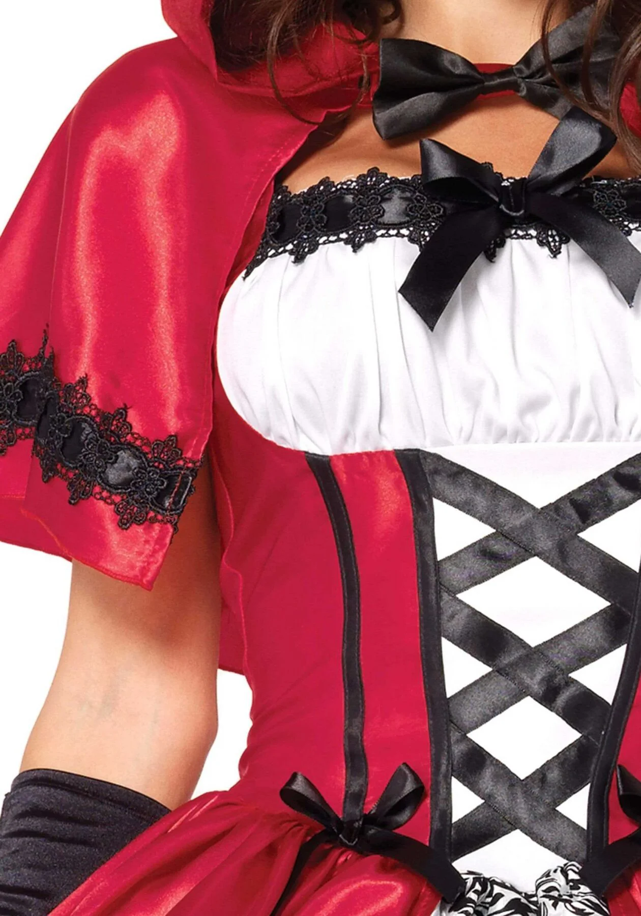 Еротичний костюм Червоної шапочки Leg Avenue Gothic Red Riding Hood M, сукня, накидка - Зображення 3
