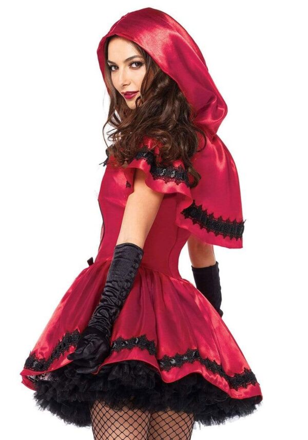 Еротичний костюм Червоної шапочки Leg Avenue Gothic Red Riding Hood L, сукня, накидка - Зображення 2
