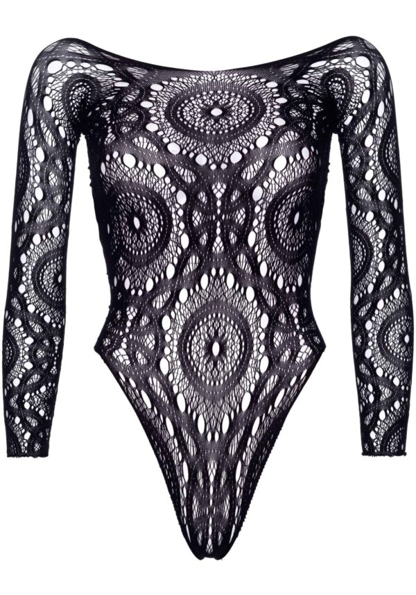 Еротичне боді-бодістокінг Leg Avenue Snap crotch thong back teddy Black M/L - Зображення 3
