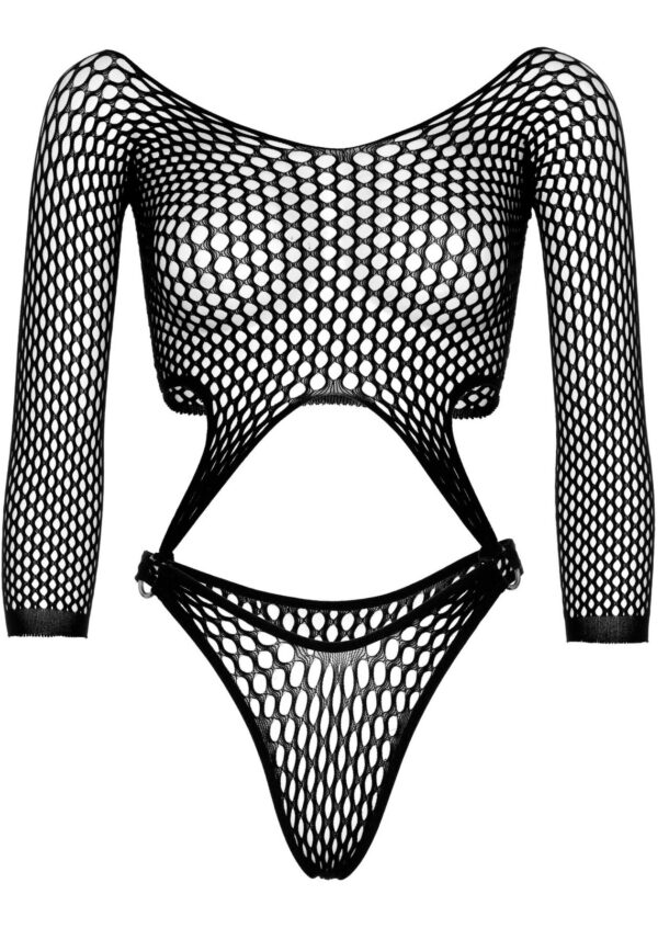Еротичне боді Leg Avenue Top bodysuit with thong back Black - Зображення 3