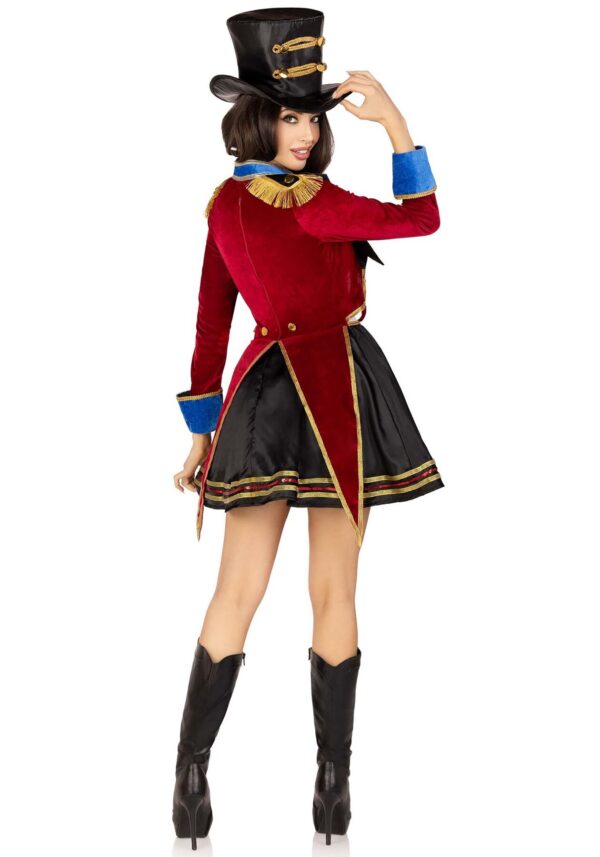 Костюм циркачки Leg Avenue Ringmaster Costume S, сукня, капелюх - Зображення 5