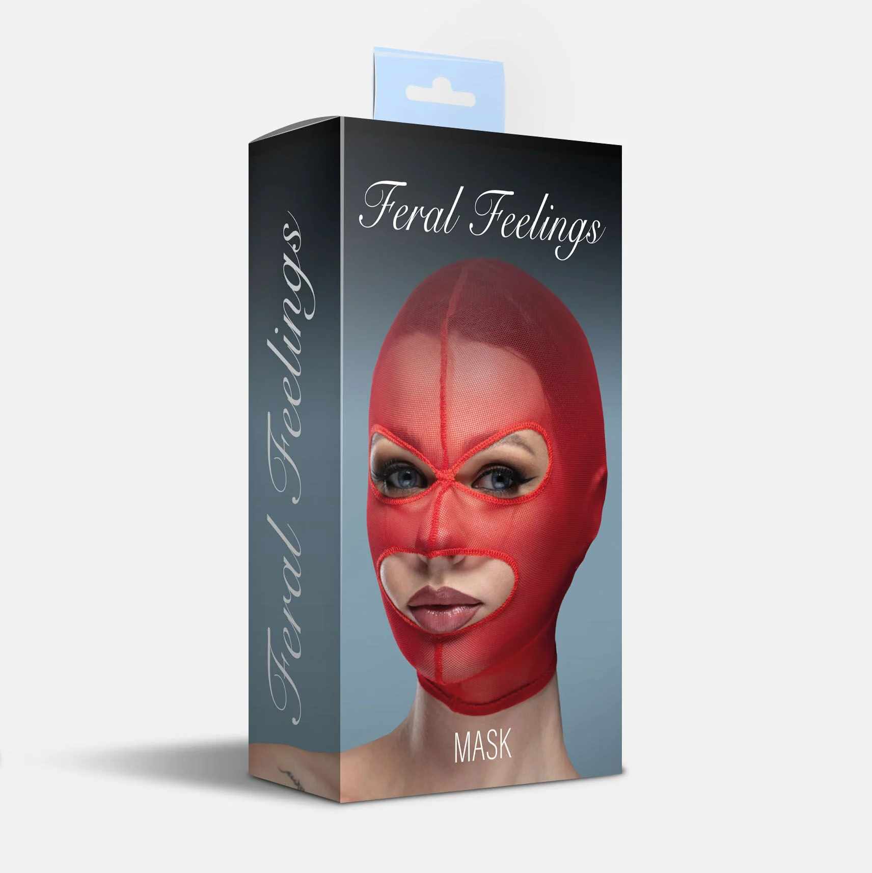 Маска сітка з відкритим ротом та очима Feral Feelings - Mask Red - Зображення 2