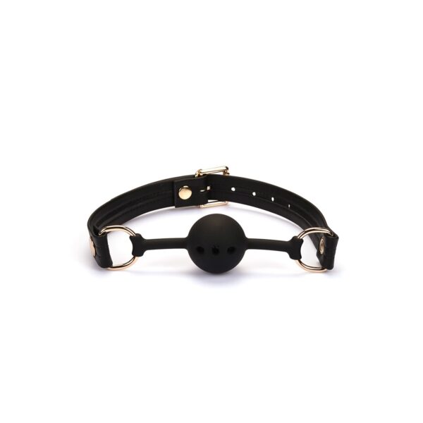 Кляп Liebe Seele Black Organosilicon Ball Gag - Зображення 2