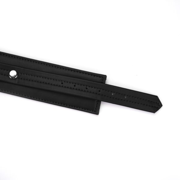 Поножі Liebe Seele Black Organosilicon Anklecuffs, екошкіра - Зображення 4