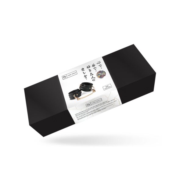 Поножі Liebe Seele Black Organosilicon Anklecuffs, екошкіра - Зображення 5