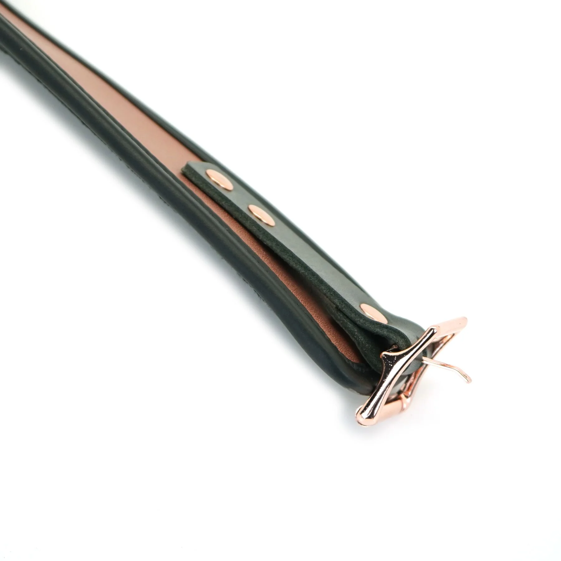 Широкий нашийник з повідцем Liebe Seele Rose Gold Memory Collar with Leash, натуральна шкіра - Зображення 6