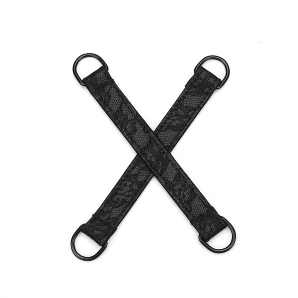 Набір Liebe Seele Black Lace and Neoprene 11pcs Bondage Kit, анальна пробка з кристалом, віброкуля - Зображення 8