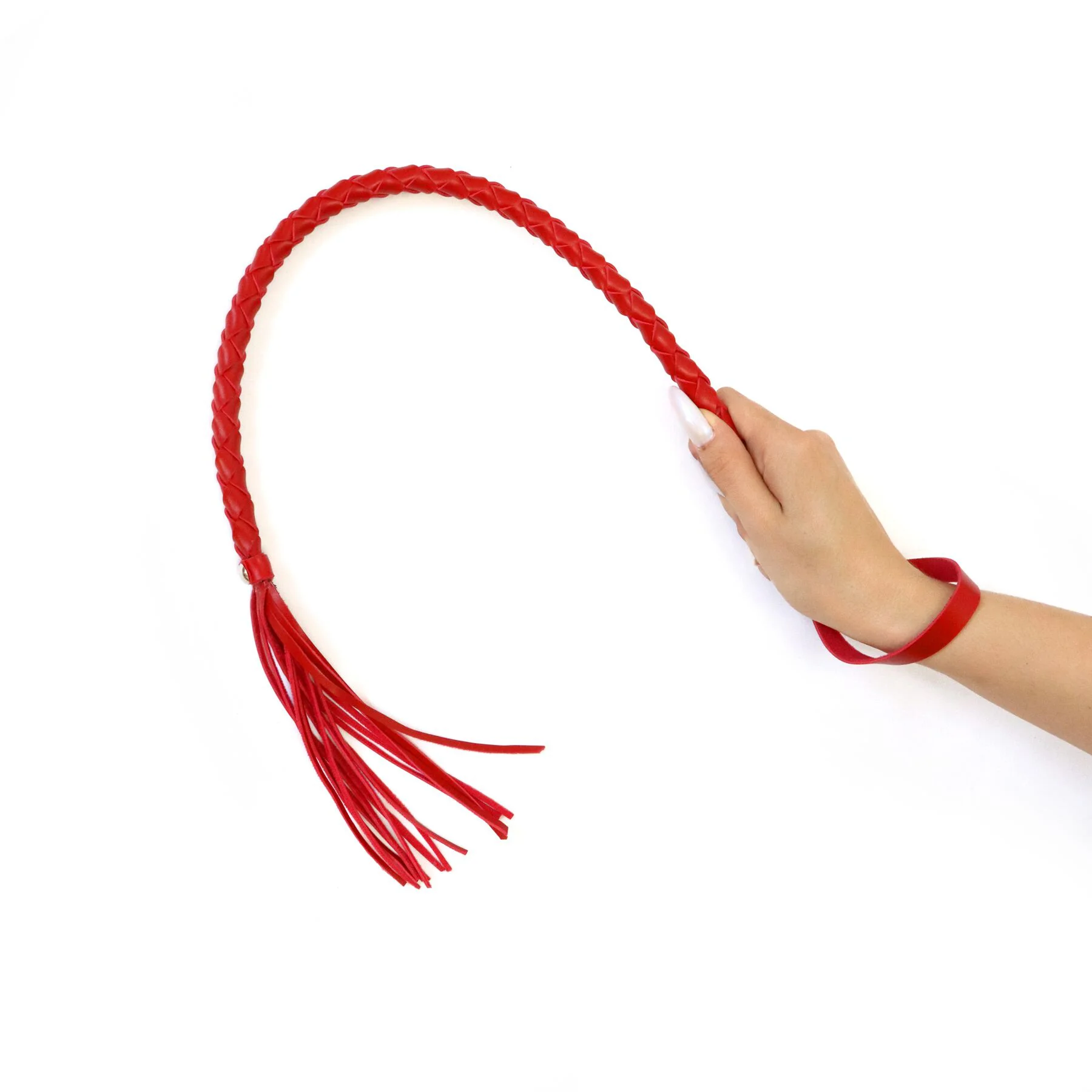 Батіг з екошкіри Art of Sex - Mistress, червоний - Зображення 2