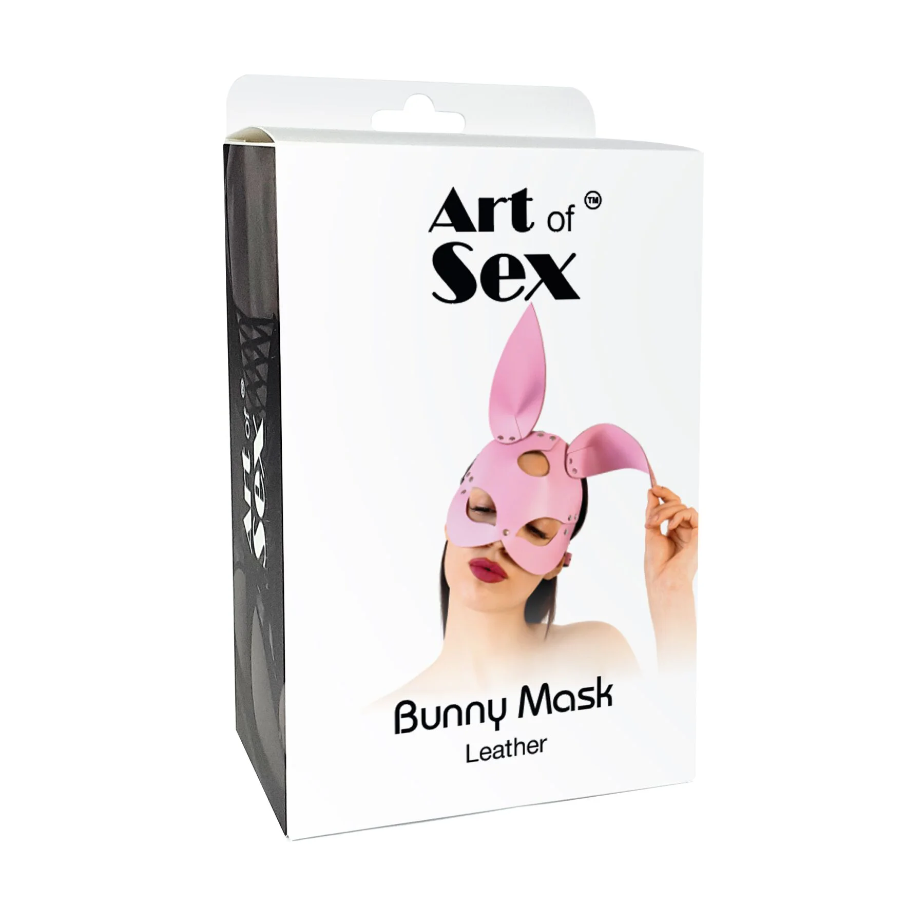Шкіряна маска Зайчика Art of Sex - Bunny mask, колір Чорний - Зображення 5
