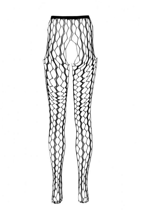 Еротичні колготки-бодістокінг Passion ECO S007 black - Зображення 4