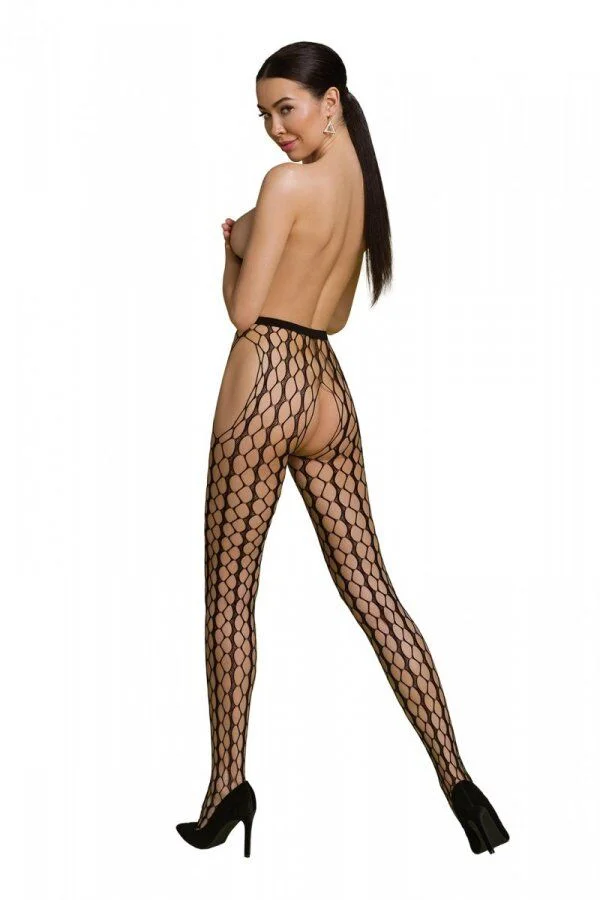Еротичні колготки-бодістокінг Passion ECO S007 black - Зображення 2