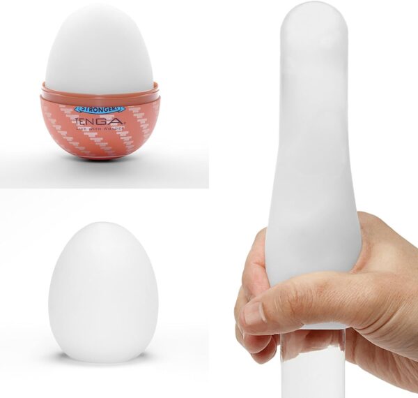 Набір мастурбаторів-яєць Tenga Egg Hard Boilded II Pack (6 яєць), щільний TPE, опукла текстура - Зображення 4