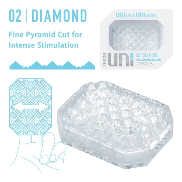 Стимулятор для ерогенних зон Tenga UNI Diamond - Зображення 2