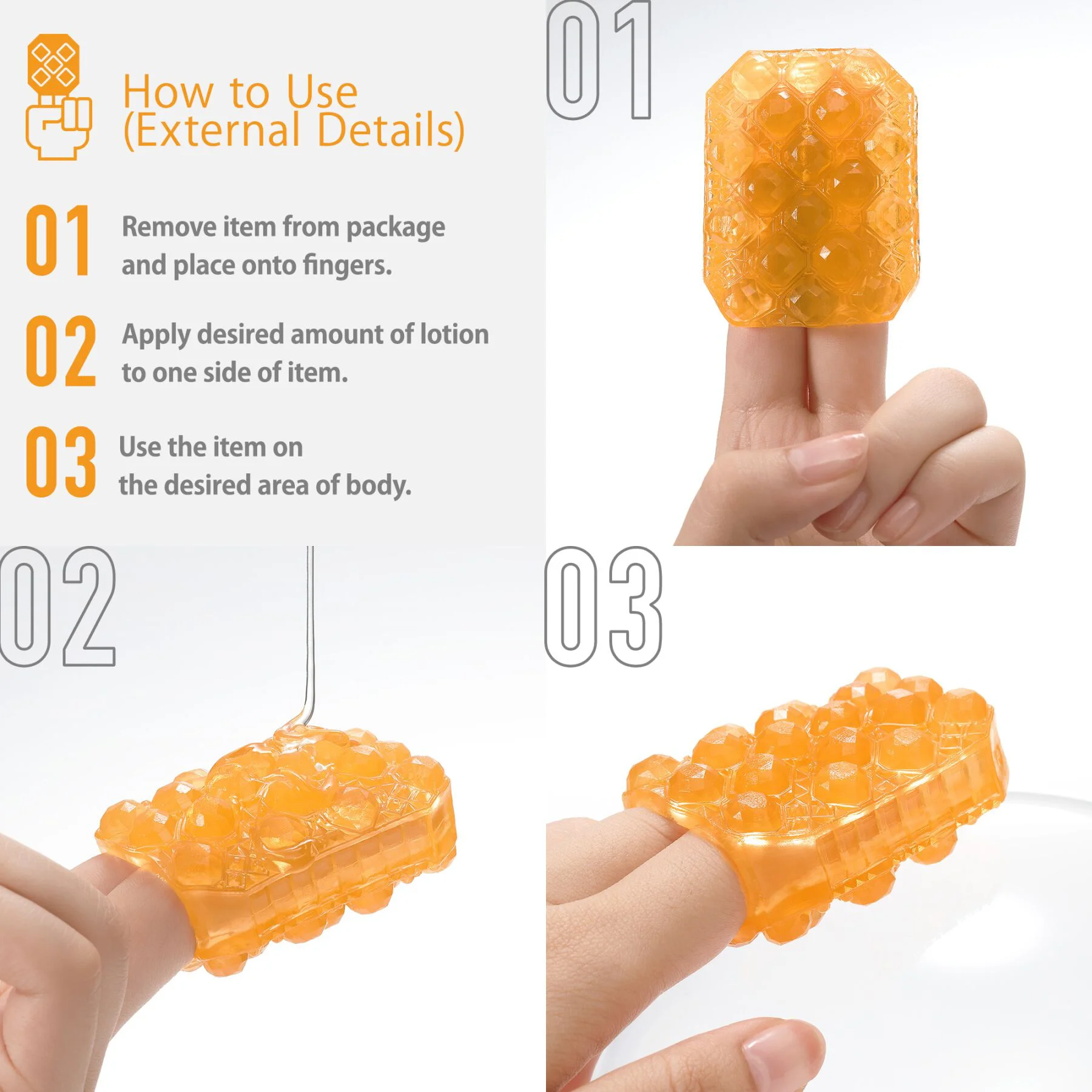 Стимулятор для ерогенних зон Tenga UNI Diamond - Зображення 3