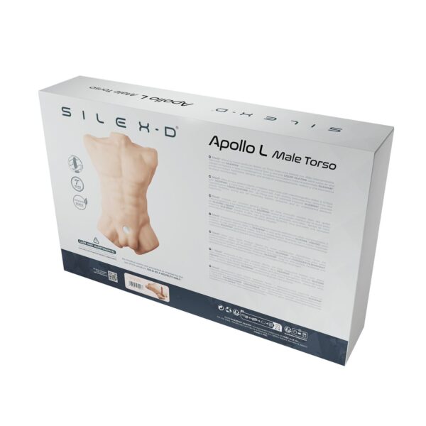 Торс з фалоімітатором на присосці SilexD Apollo L Male Torso, суперреалістичний, термореактивний - Зображення 8