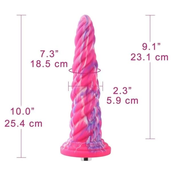 Силіконовий дилдо Hismith Awl Shape Silicone Dildo Monster Series - Зображення 2