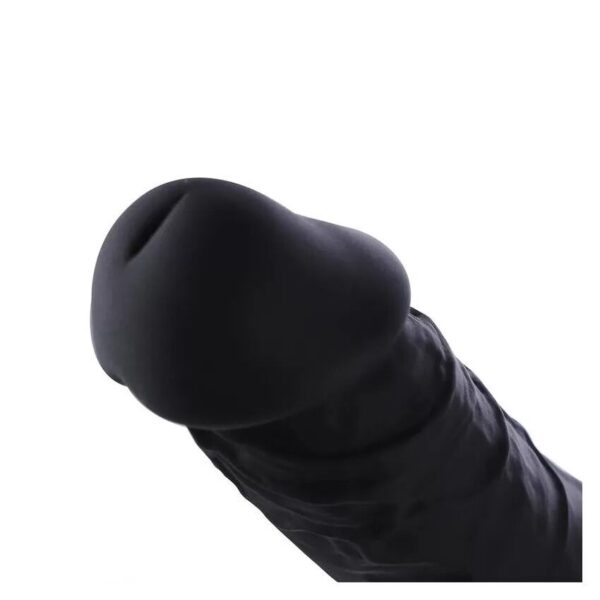 Силіконовий дилдо Hismith 8.3" Silicone Dildo Black - Зображення 6