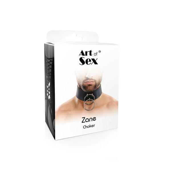 Чоловічий чокер із натуральної шкіри Art of Sex - Zane Collar - Зображення 4