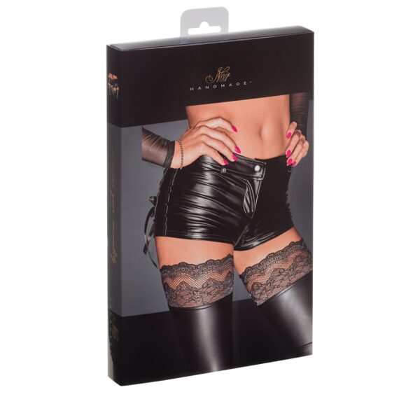 Шортики з мокрим ефектом Noir Handmade F138 Powerwetlook shorts, M - Зображення 3