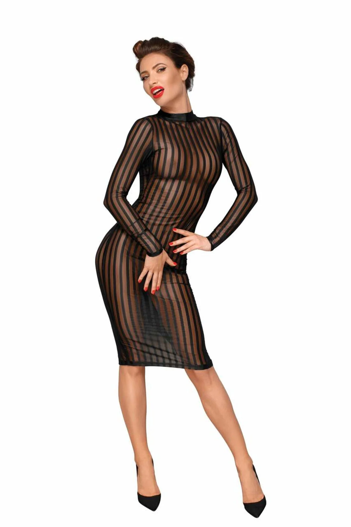 Сукня Noir Handmade F182 Classic dress made of elastic tulle - L - Зображення 3