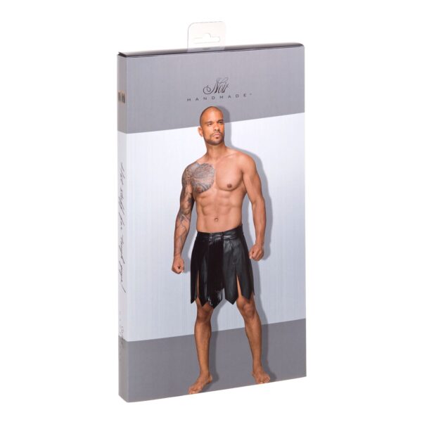Чоловіча спідниця гладіатора Noir Handmade H053 Eco leather men's gladiator skirt - L - Зображення 5
