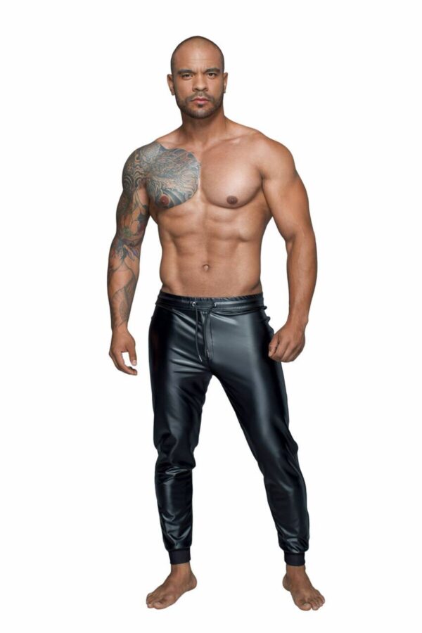 Чоловічі трегінси Noir Handmade H063 Powerwetlook treggings - XXL - Зображення 4