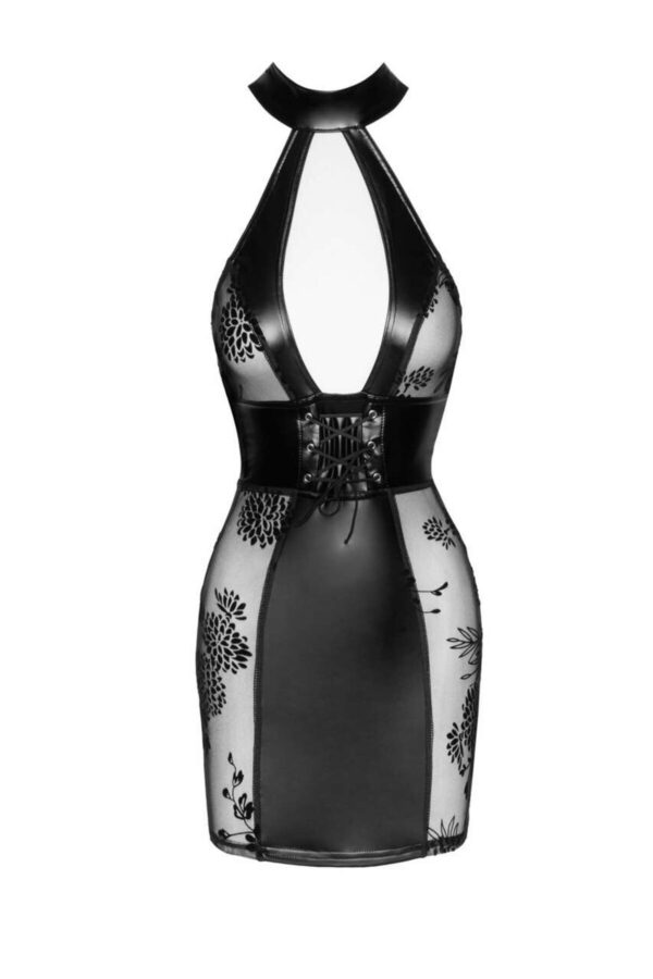 Сукня Noir Handmade F238 Short tulle dress with powerwetlook inserts - XXL - Зображення 4