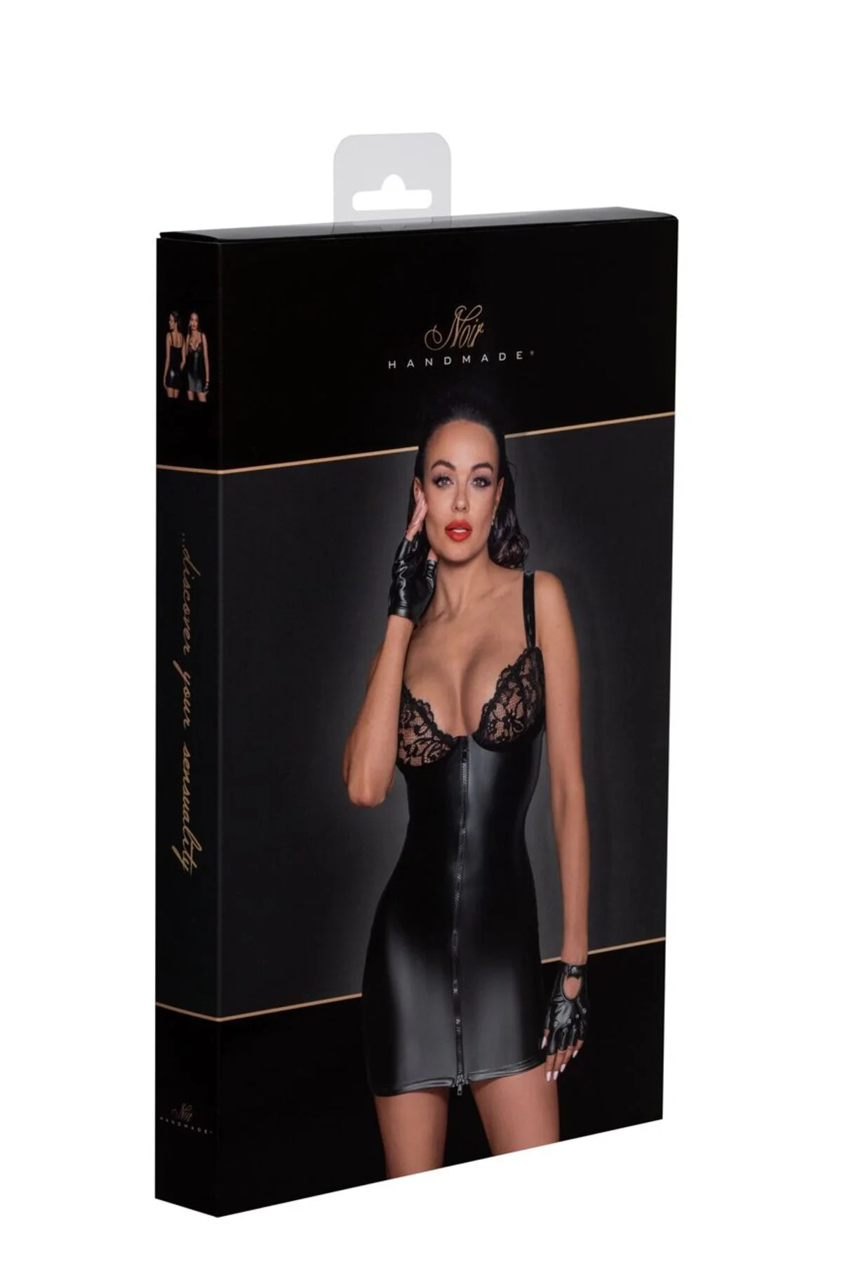 (SALE) Сукня Noir Handmade F254 Powerwetlook mini-dress - S - Зображення 8