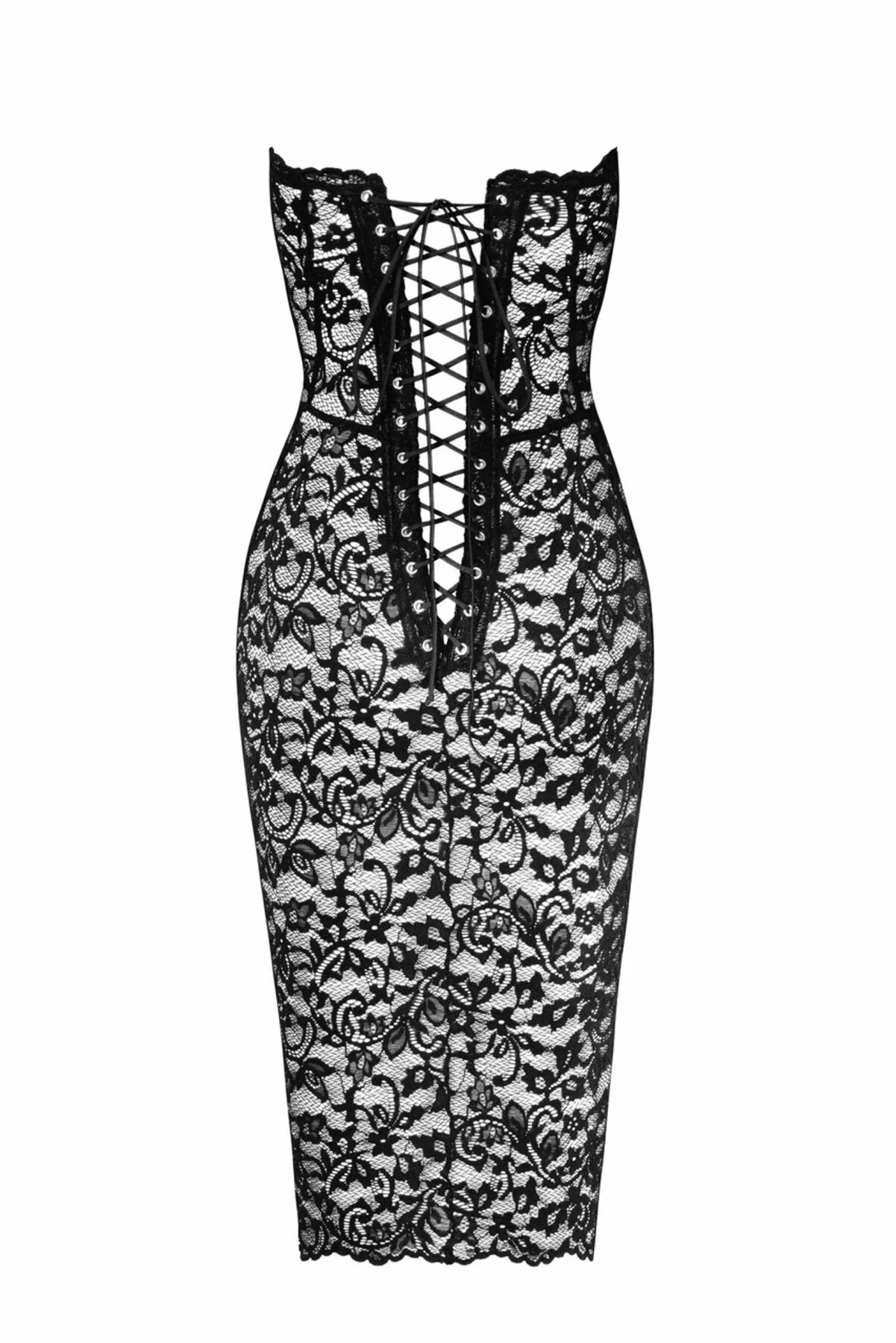 Сукня Noir Handmade F301 Catalyst lace up midi dress - L - Зображення 6