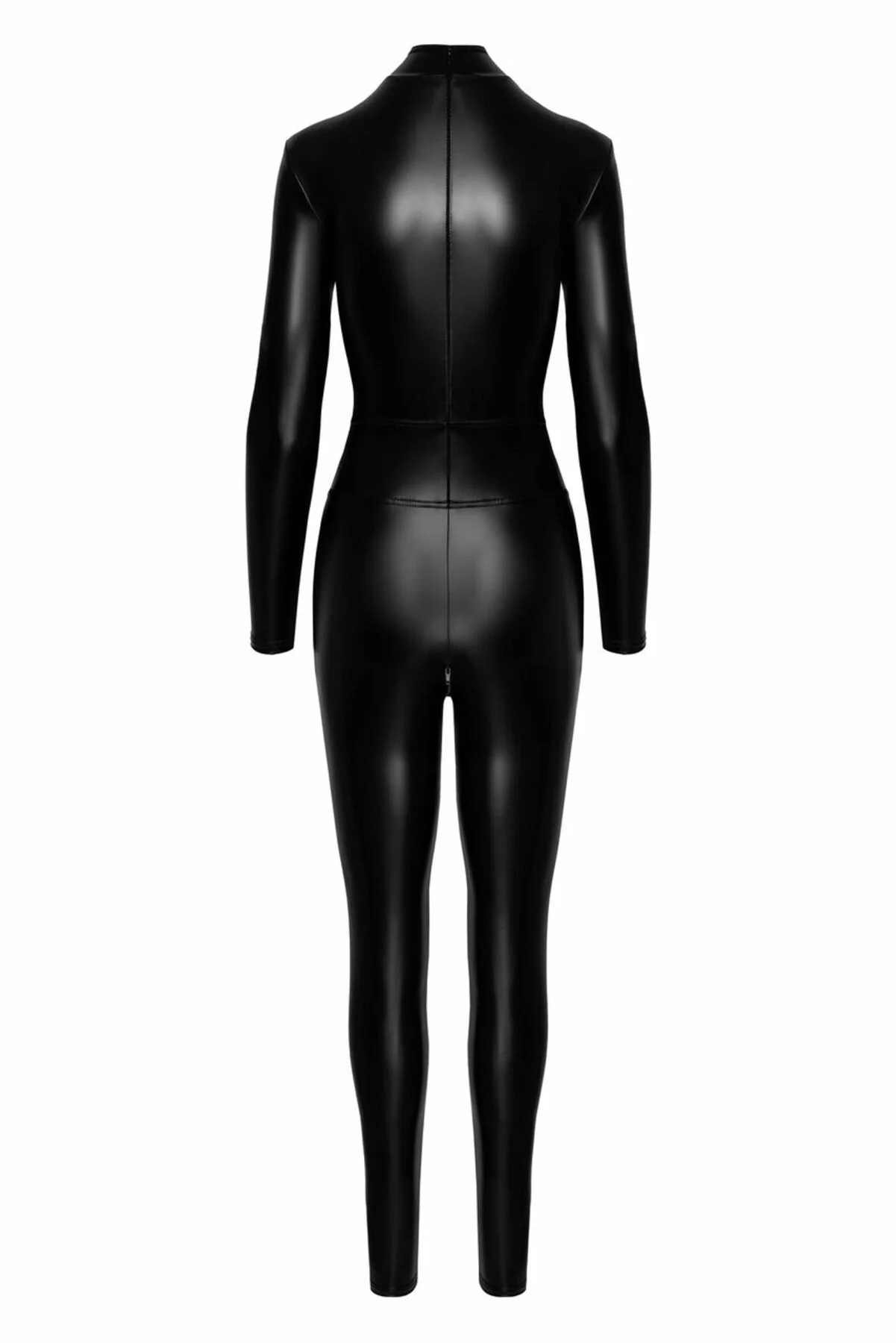 Комбінезон Noir Handmade F319 Caged wetlook catsuit with zippers and ring - M - Зображення 6