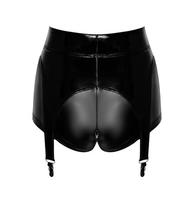 Шортики Noir Handmade F325 Glam suspender wetlook and vinyl shorts - XL - Зображення 7