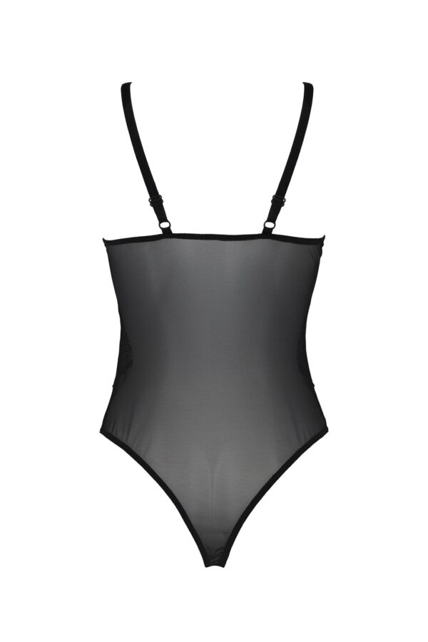 Боді Passion KERRIA BODY black, XXL/XXXL, з високими вирізами та верхом балконет - Зображення 4