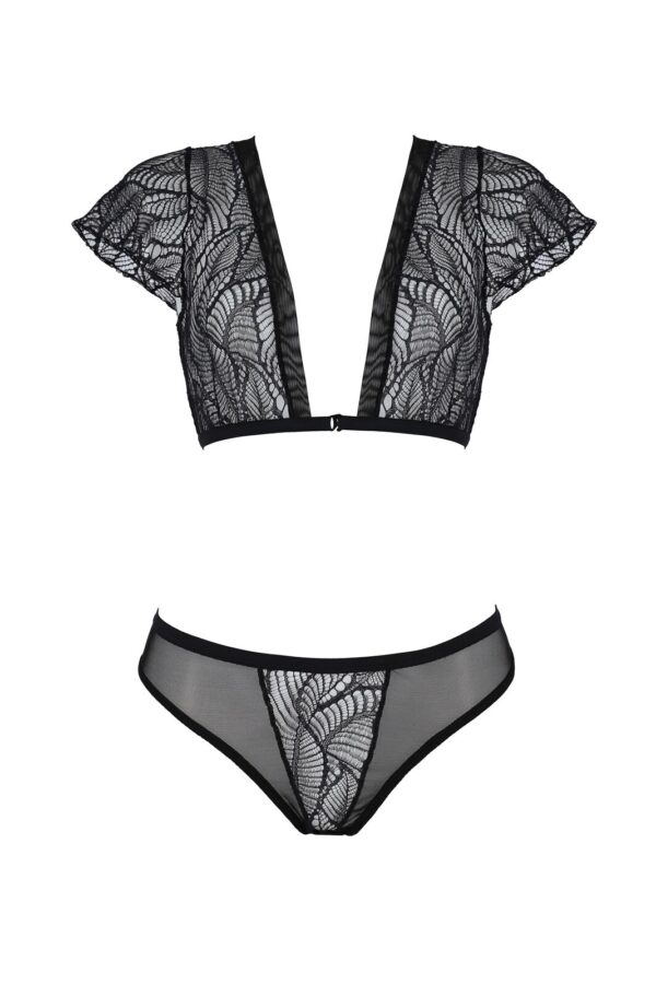 Комплект Passion LEAFA BIKINI black S/M - ECO Passion - Зображення 3