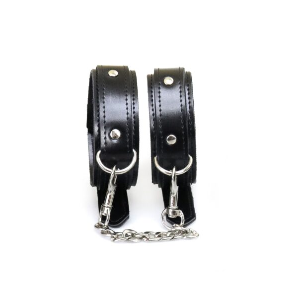 Поножі з екошкіри Art of Sex - Legcuffs Emoji - Зображення 2