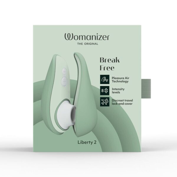Вакуумний кліторальний стимулятор Womanizer Liberty 2 Sage - Зображення 10