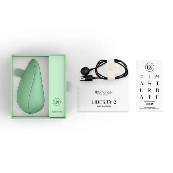Вакуумний кліторальний стимулятор Womanizer Liberty 2 Sage - Зображення 7