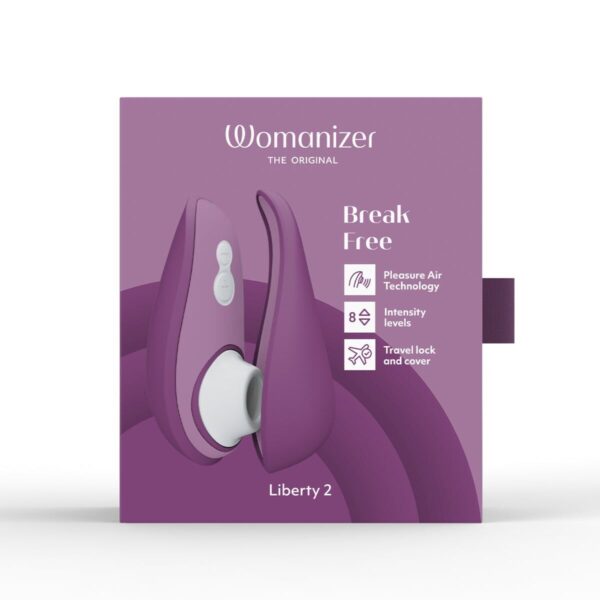 Вакуумний кліторальний стимулятор Womanizer Liberty 2 Purple - Зображення 10