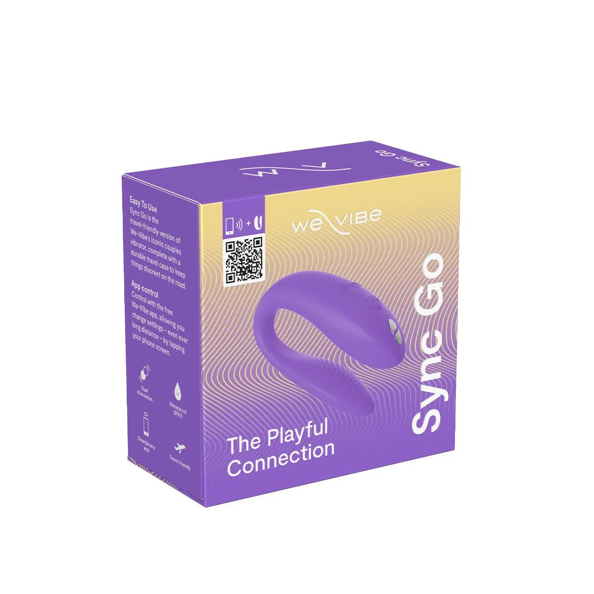 Смарт-вібратор для пар We-Vibe Sync GO Light Purple, тревел-кейс - Зображення 10