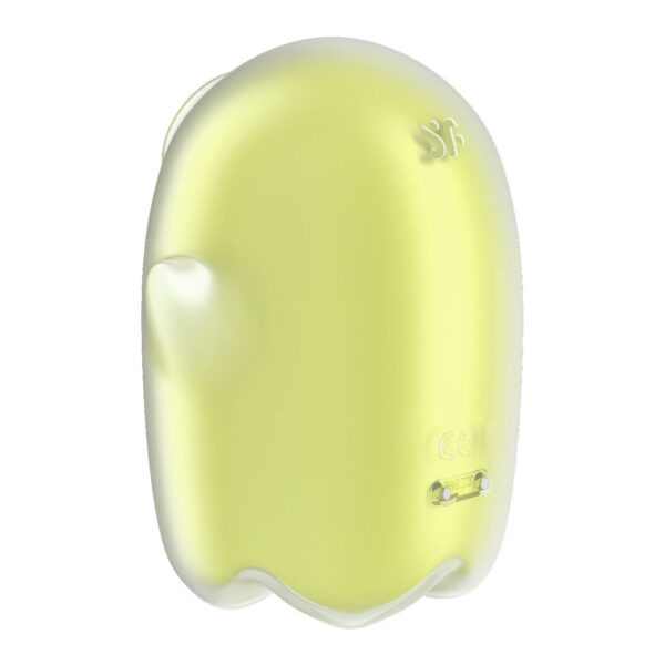 Вакуумний кліторальний стимулятор з вібрацією Satisfyer Glowing Ghost Yellow, світиться в темряві - Зображення 4