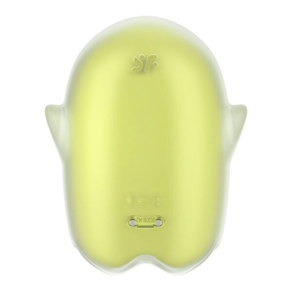 Вакуумний кліторальний стимулятор з вібрацією Satisfyer Glowing Ghost Yellow, світиться в темряві - Зображення 5