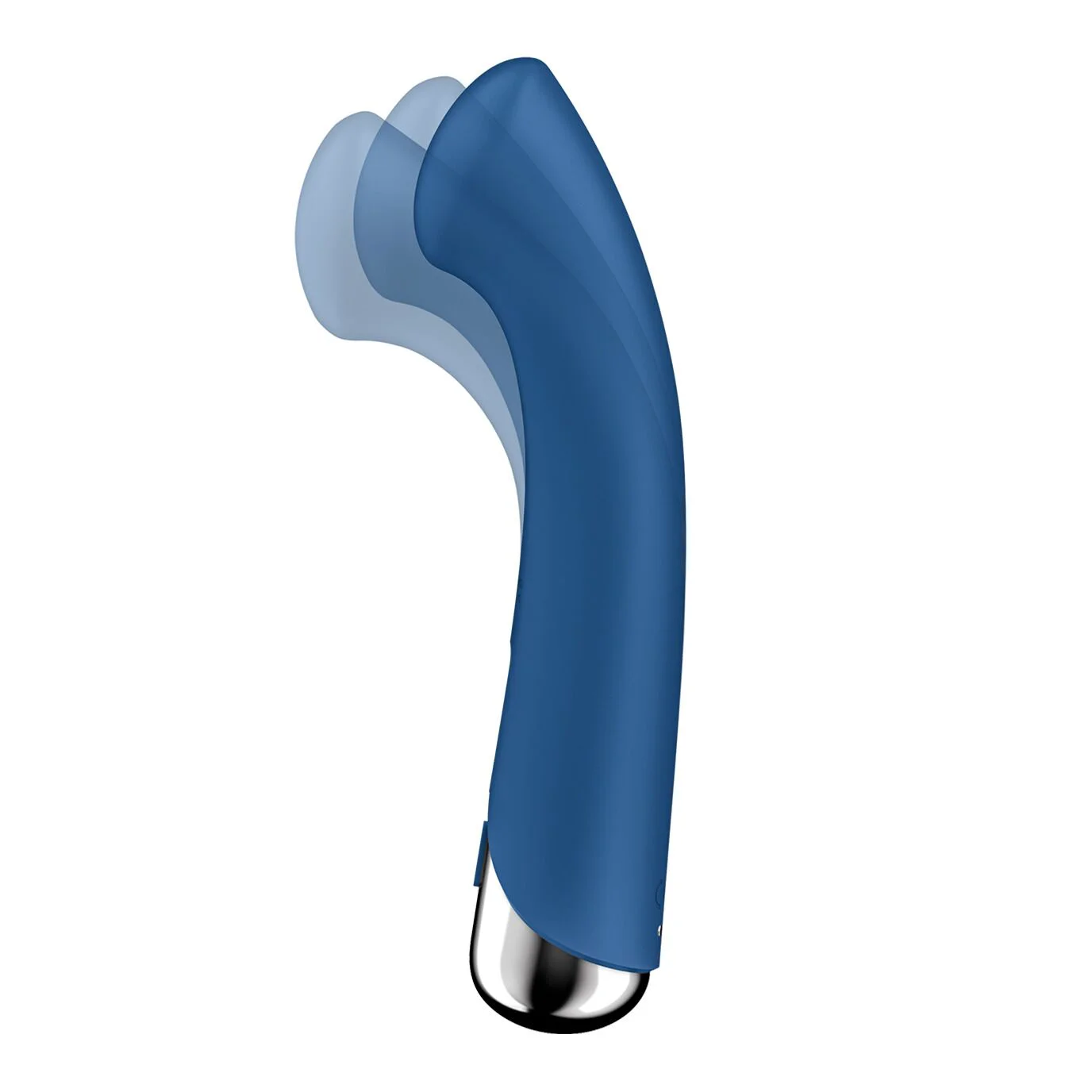 Вібратор з ротацією Satisfyer Spinning G-Spot 1 Blue, плоский майданчик для стимуляції точки G - Зображення 2