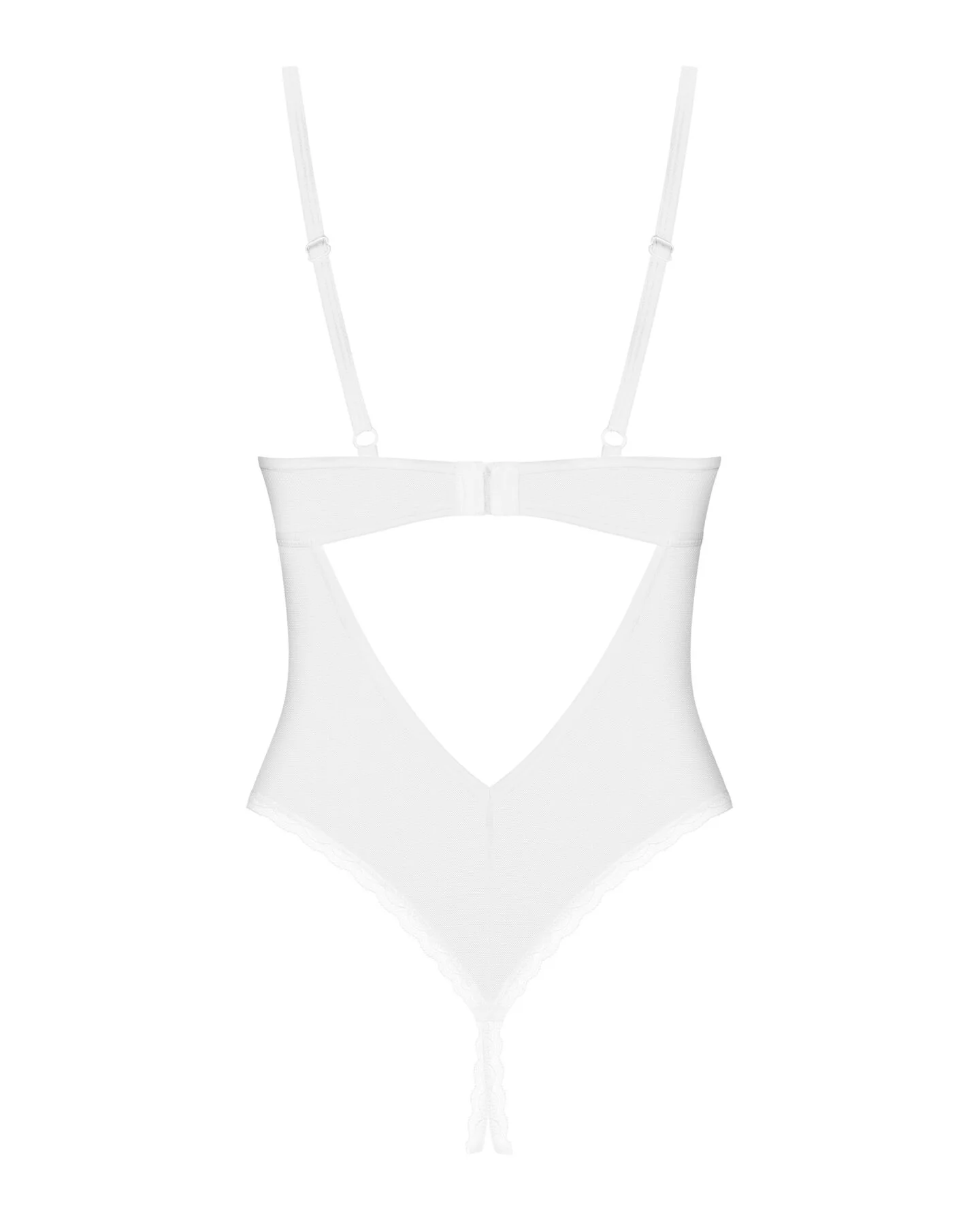 Боді з доступом Obsessive Alissium crotchless teddy, M/L, ліф з м’якою чашкою, високі трусики - Зображення 4