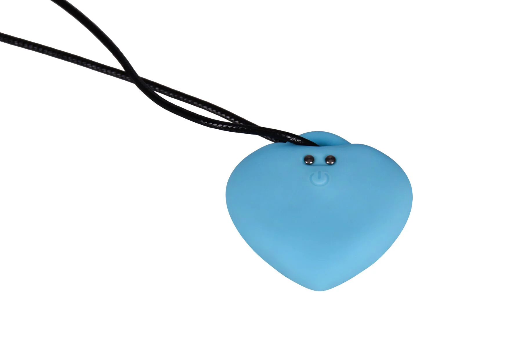 Мінівібратор «Сердечко» FairyGasm PleasureStone blue, 9 режимів, на шнурку - Зображення 3