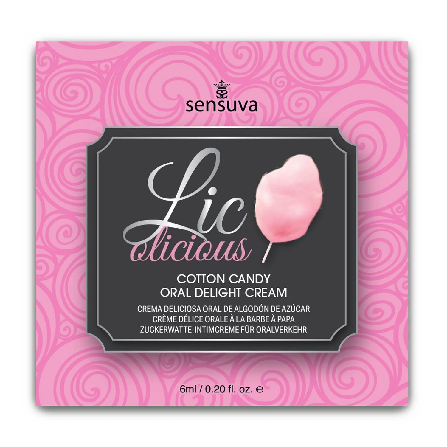 Пробник гелю Sensuva Lic-o-licious Cotton Candy, 6 мл - Зображення 2